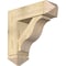 Ekena Millwork Funston Arts and Crafts Rough Sawn Bracket w/ Offset Brace, Douglas Fir, 8"W x 26"D x 26"H BKT0806X26X26FST03RDF - alternate 1